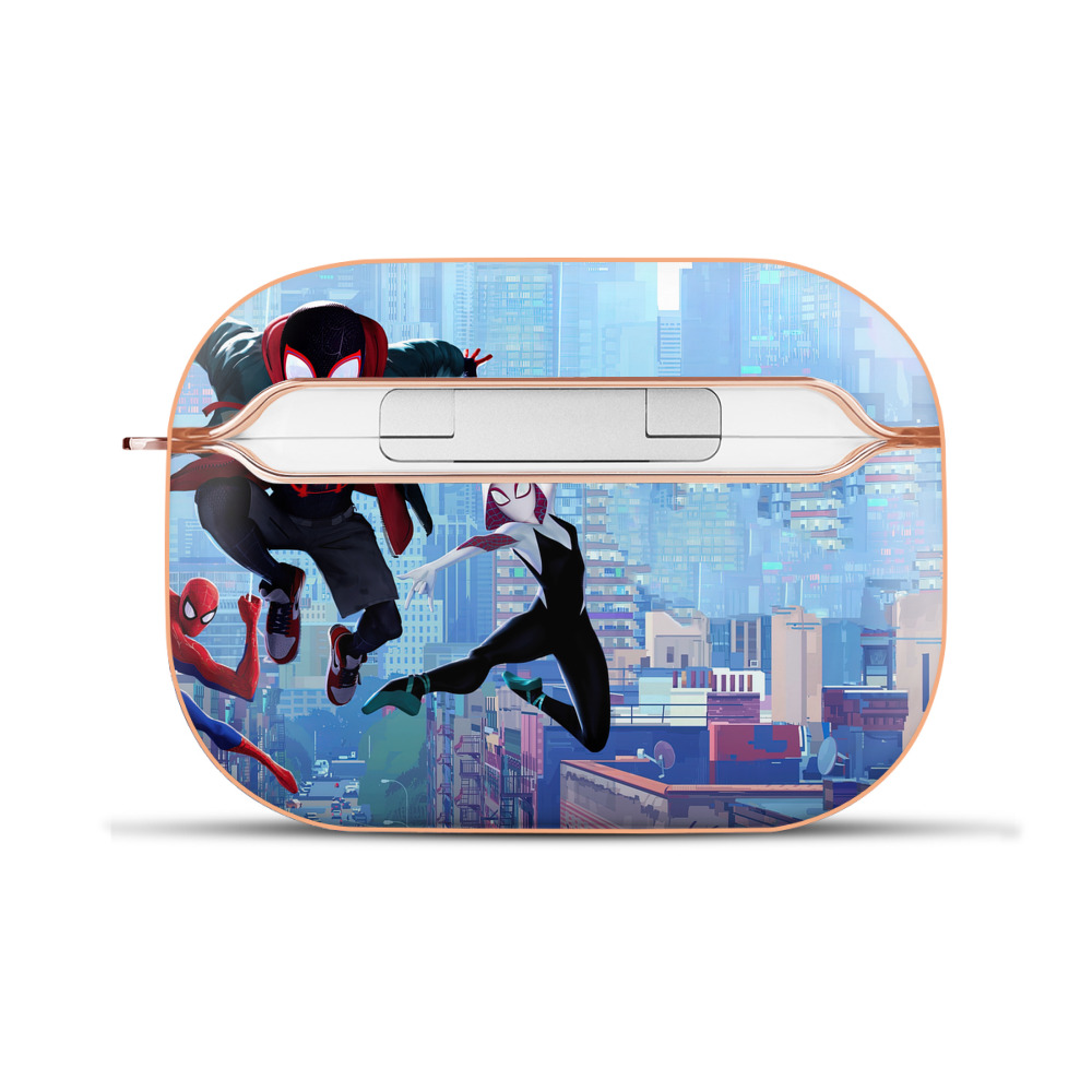 （画像用） Spider Man スパイダーマン 【AirPods Pro用】ハードシェル保護ケース｜耐衝撃・防指紋・カラビナ付き商品仕様