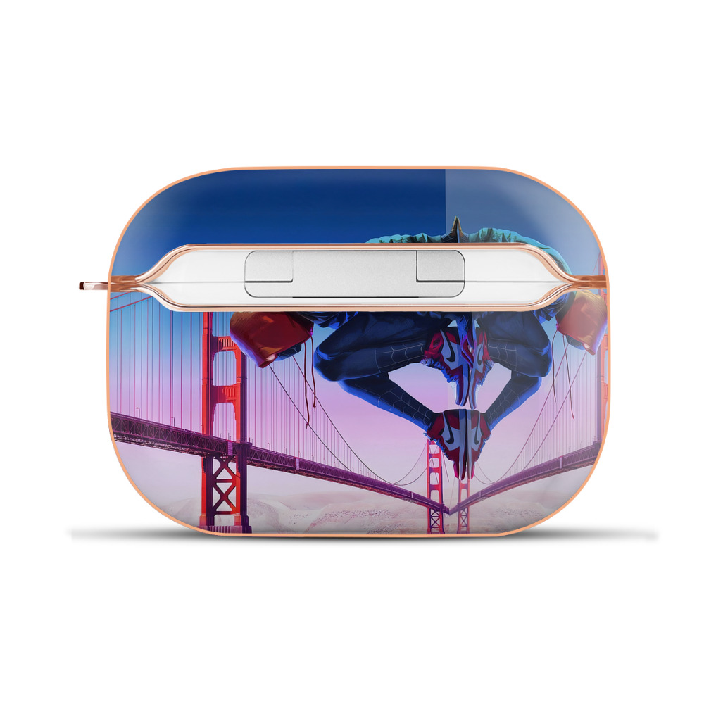 （画像用） Spider Man スパイダーマン 【AirPods Pro用】ハードシェル保護ケース｜耐衝撃・防指紋・カラビナ付き商品仕様