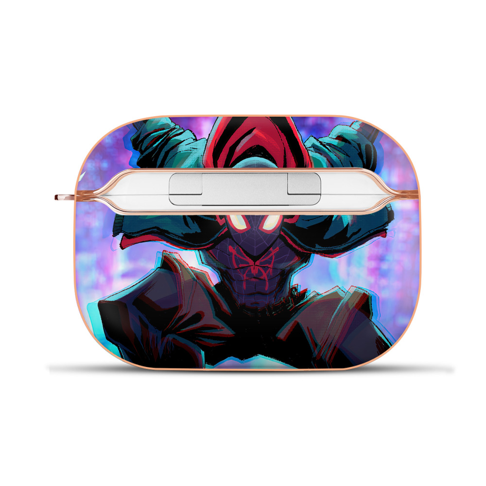 （画像用） Spider Man スパイダーマン 【AirPods Pro用】ハードシェル保護ケース｜耐衝撃・防指紋・カラビナ付き商品仕様