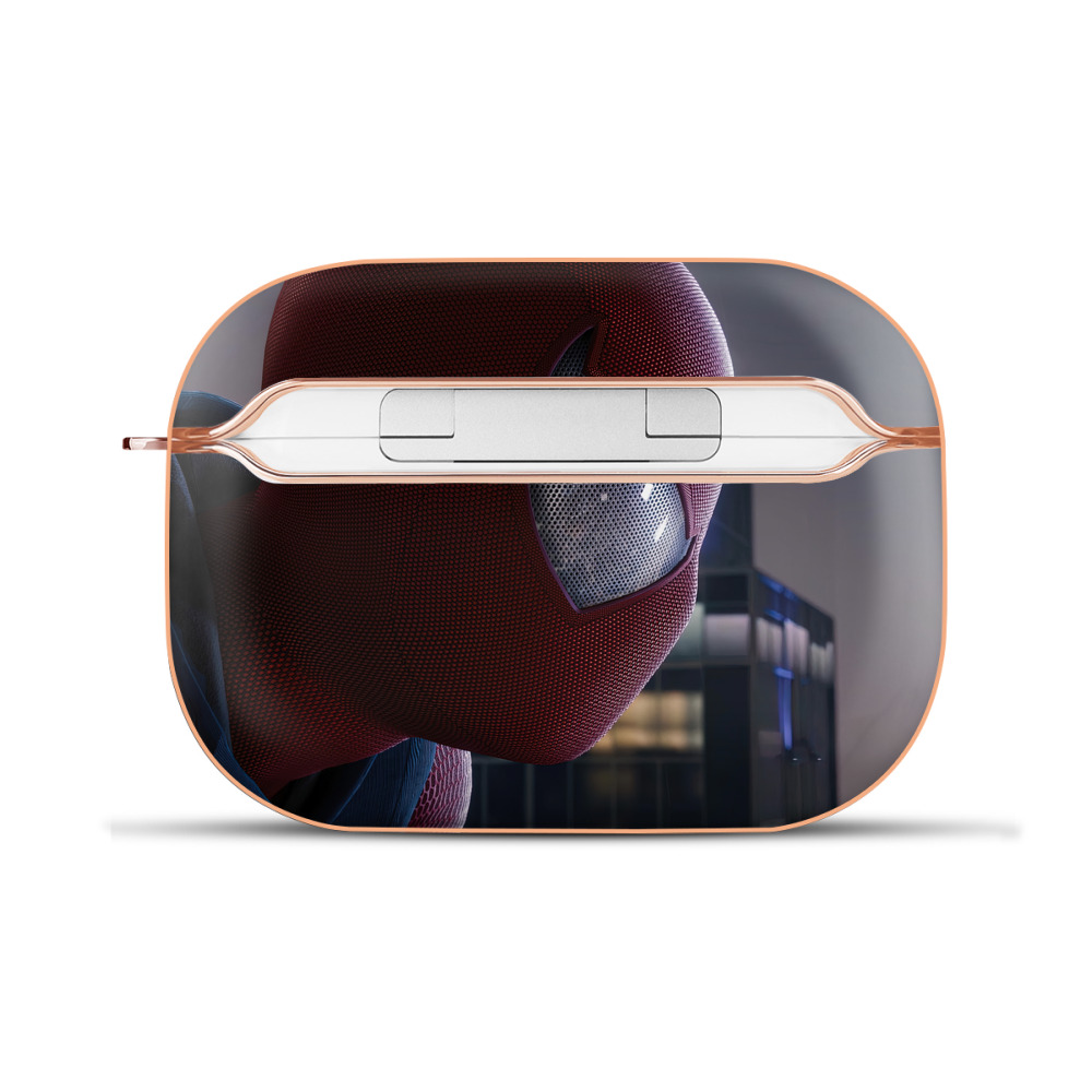 （画像用） Spider Man スパイダーマン 【AirPods Pro用】ハードシェル保護ケース｜耐衝撃・防指紋・カラビナ付き商品仕様