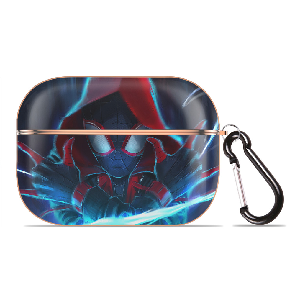 （画像用） Spider Man スパイダーマン 【AirPods Pro用】ハードシェル保護ケース｜耐衝撃・防指紋・カラビナ付き商品仕様