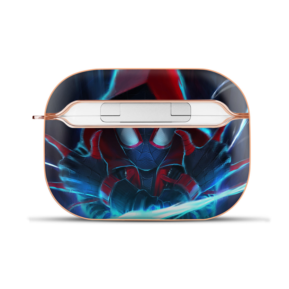 （画像用） Spider Man スパイダーマン 【AirPods Pro用】ハードシェル保護ケース｜耐衝撃・防指紋・カラビナ付き商品仕様
