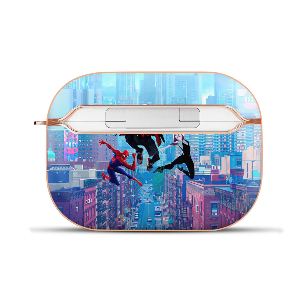 （画像用） Spider Man スパイダーマン 【AirPods Pro用】ハードシェル保護ケース｜耐衝撃・防指紋・カラビナ付き商品仕様
