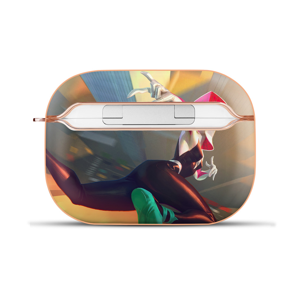 （画像用） Spider Man スパイダーマン 【AirPods Pro用】ハードシェル保護ケース｜耐衝撃・防指紋・カラビナ付き商品仕様