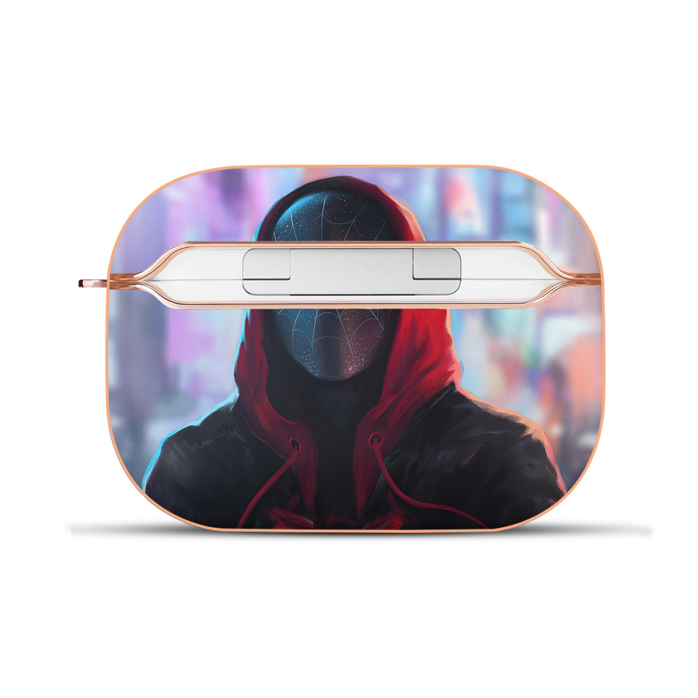 （画像用） Spider Man スパイダーマン 【AirPods Pro用】ハードシェル保護ケース｜耐衝撃・防指紋・カラビナ付き商品仕様