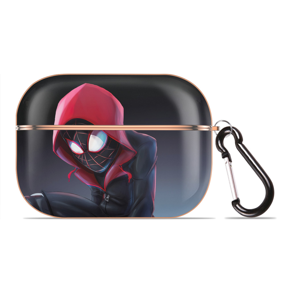 （画像用） Spider Man スパイダーマン 【AirPods Pro用】ハードシェル保護ケース｜耐衝撃・防指紋・カラビナ付き商品仕様