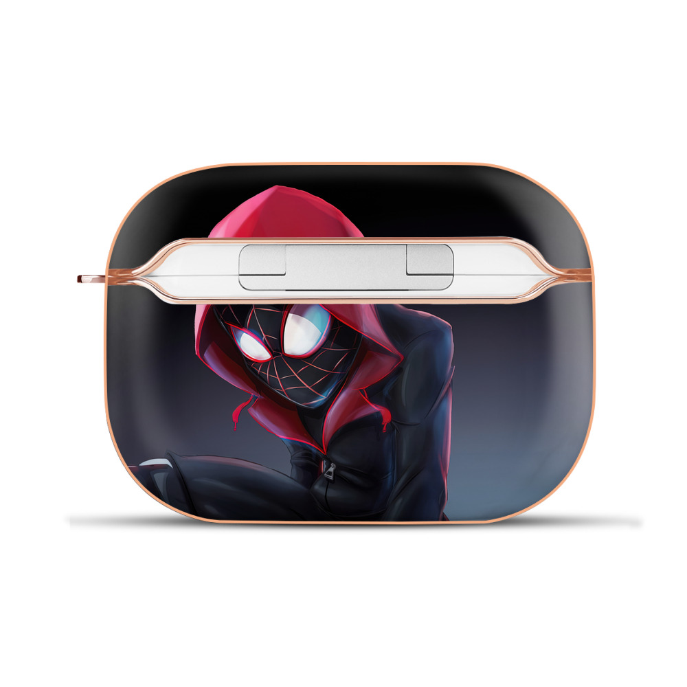 （画像用） Spider Man スパイダーマン 【AirPods Pro用】ハードシェル保護ケース｜耐衝撃・防指紋・カラビナ付き商品仕様