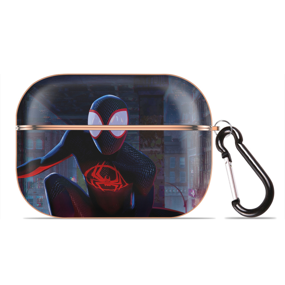 （画像用） Spider Man スパイダーマン 【AirPods Pro用】ハードシェル保護ケース｜耐衝撃・防指紋・カラビナ付き商品仕様