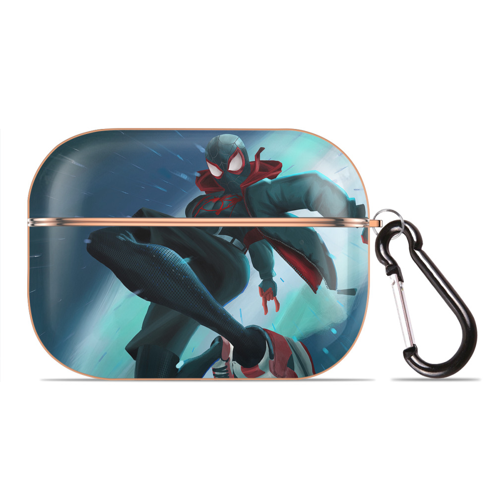（画像用） Spider Man スパイダーマン 【AirPods Pro用】ハードシェル保護ケース｜耐衝撃・防指紋・カラビナ付き商品仕様