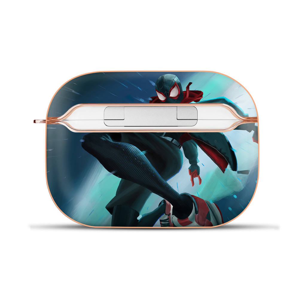 （画像用） Spider Man スパイダーマン 【AirPods Pro用】ハードシェル保護ケース｜耐衝撃・防指紋・カラビナ付き商品仕様
