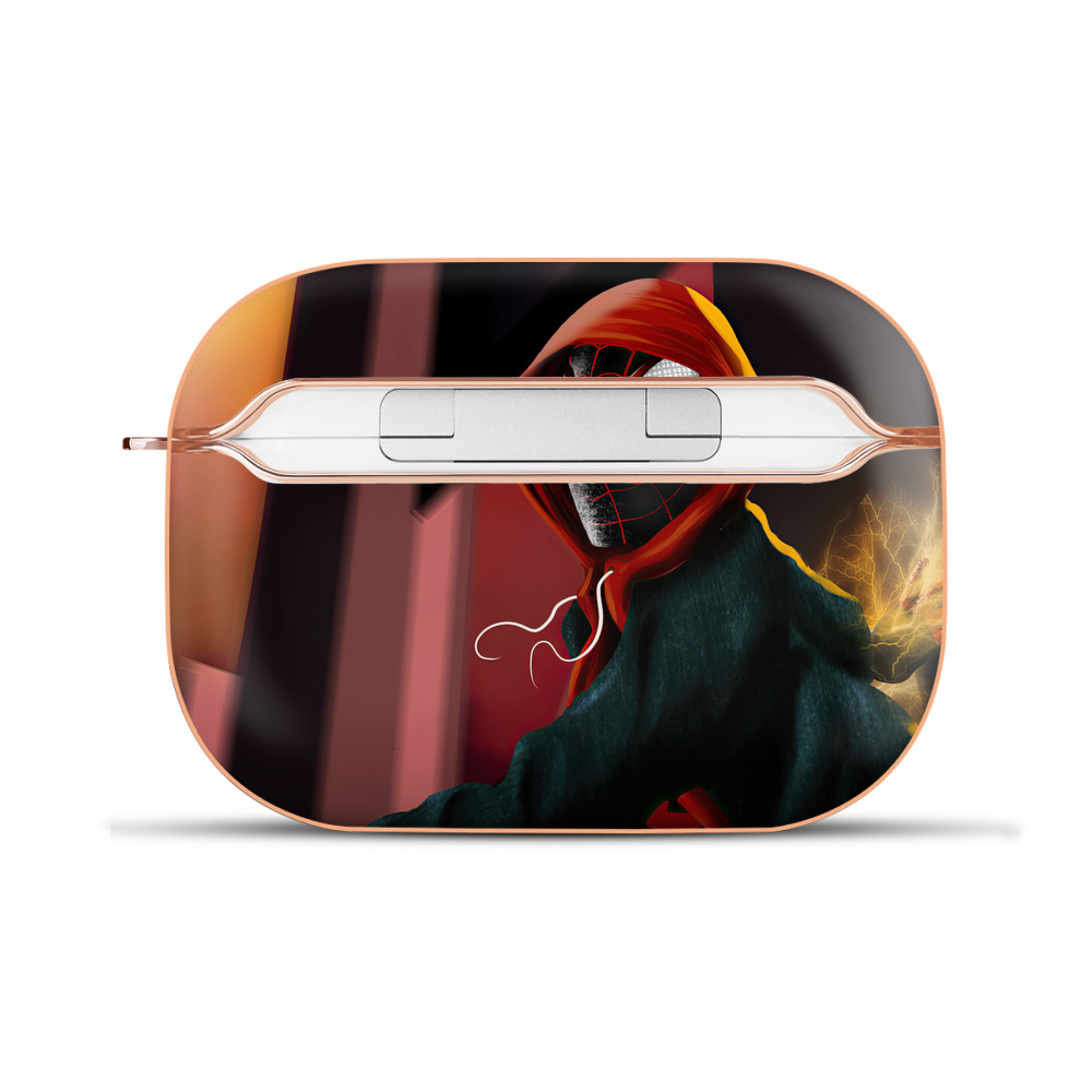 （画像用） Spider Man スパイダーマン 【AirPods Pro用】ハードシェル保護ケース｜耐衝撃・防指紋・カラビナ付き商品仕様