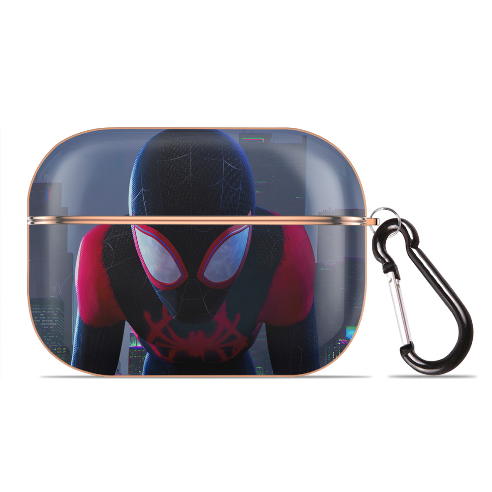 （画像用） Spider Man スパイダーマン 【AirPods Pro用】ハードシェル保護ケース｜耐衝撃・防指紋・カラビナ付き商品仕様