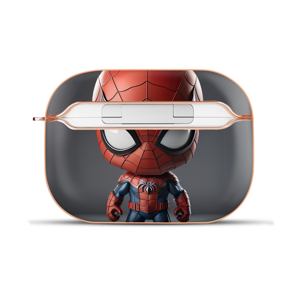 （画像用） Spider Man スパイダーマン 【AirPods Pro用】ハードシェル保護ケース｜耐衝撃・防指紋・カラビナ付き商品仕様