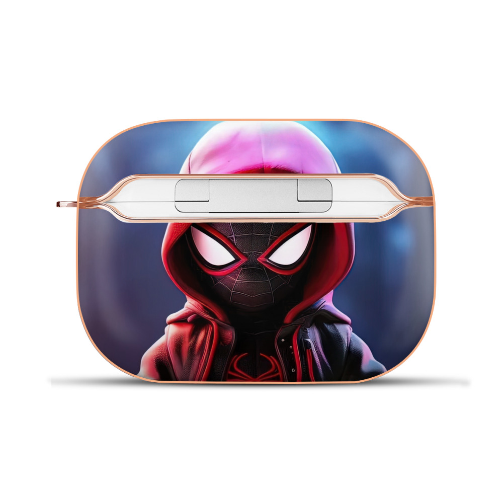 （画像用） Spider Man スパイダーマン 【AirPods Pro用】ハードシェル保護ケース｜耐衝撃・防指紋・カラビナ付き商品仕様