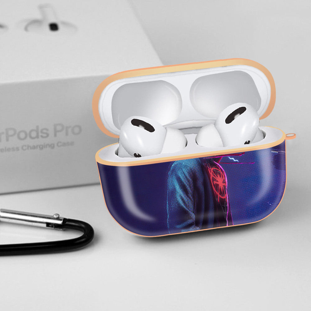 Spider Man スパイダーマン 【AirPods Pro用】ハードシェル保護ケース｜耐衝撃・防指紋・カラビナ付き商品仕様