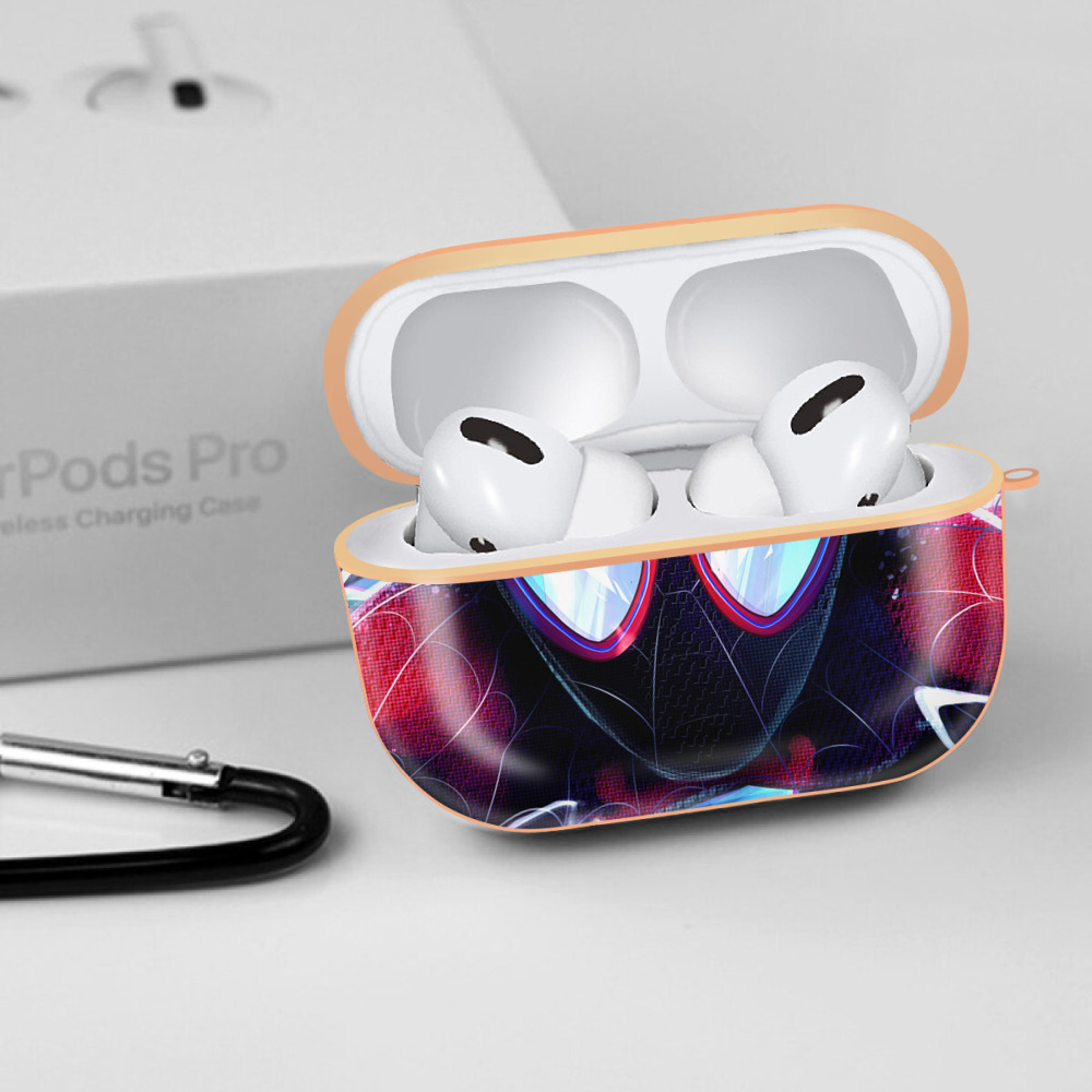 Spider Man スパイダーマン 【AirPods Pro用】ハードシェル保護ケース｜耐衝撃・防指紋・カラビナ付き商品仕様