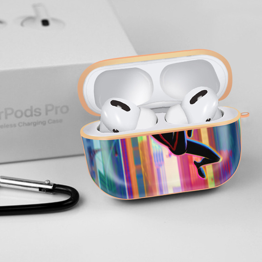Spider Man スパイダーマン 【AirPods Pro用】ハードシェル保護ケース｜耐衝撃・防指紋・カラビナ付き商品仕様
