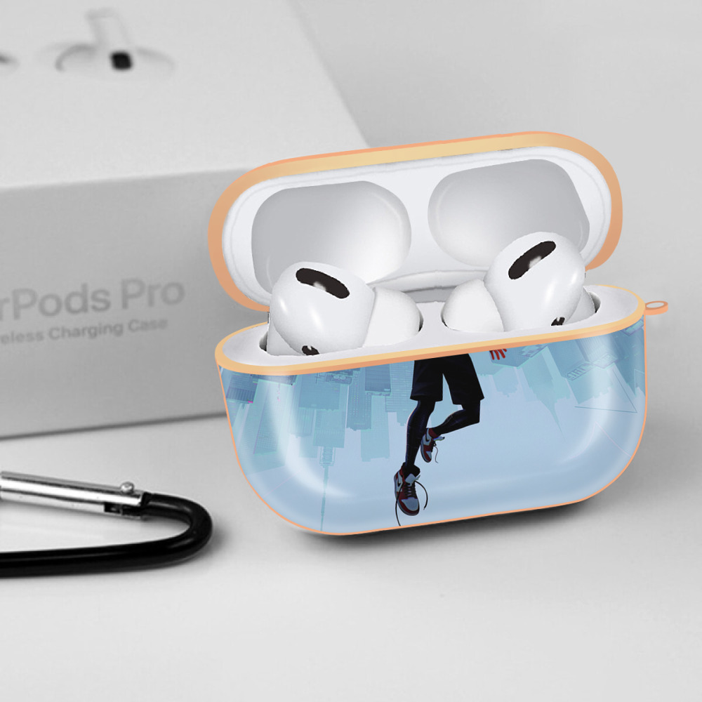 Spider Man スパイダーマン 【AirPods Pro用】ハードシェル保護ケース｜耐衝撃・防指紋・カラビナ付き商品仕様