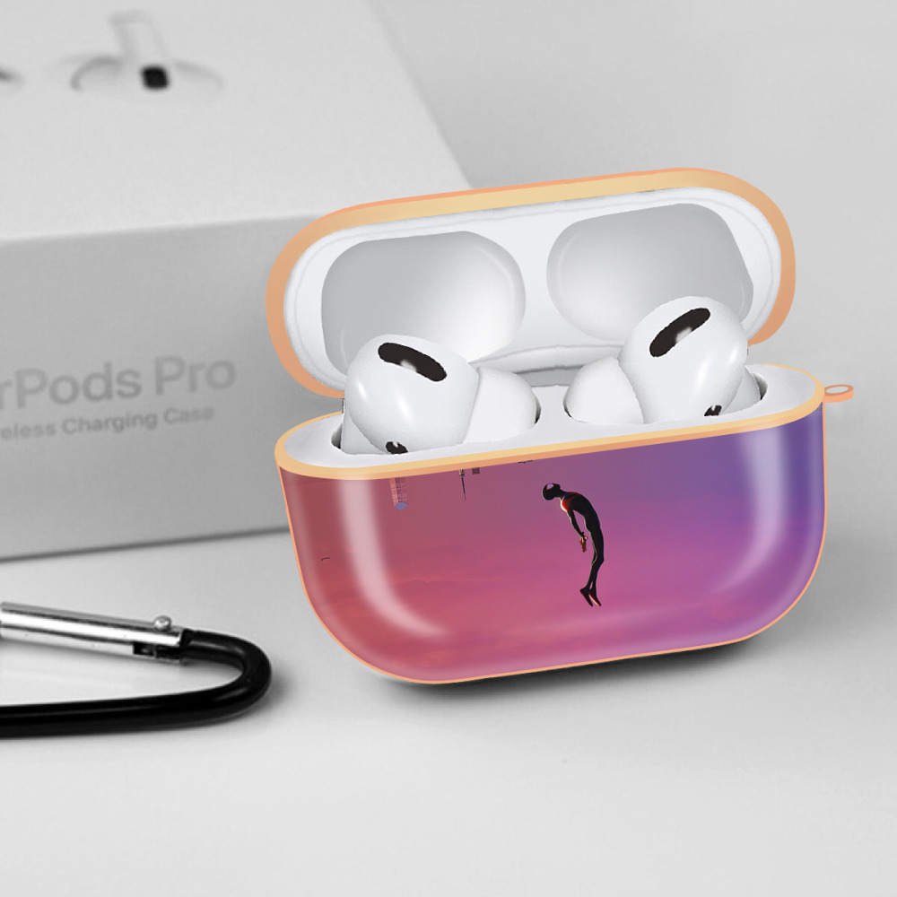 Spider Man スパイダーマン 【AirPods Pro用】ハードシェル保護ケース｜耐衝撃・防指紋・カラビナ付き商品仕様