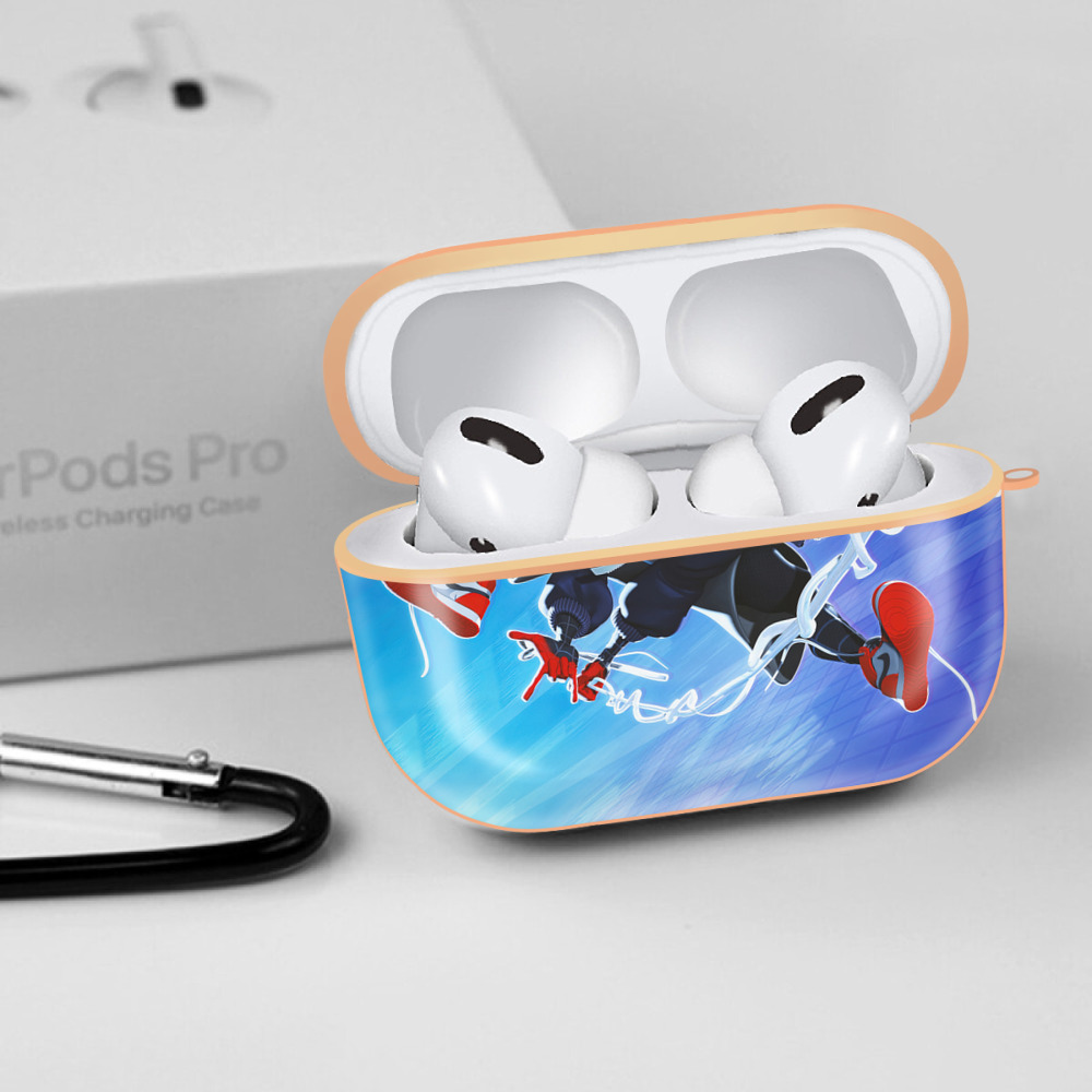 Spider Man スパイダーマン 【AirPods Pro用】ハードシェル保護ケース｜耐衝撃・防指紋・カラビナ付き商品仕様