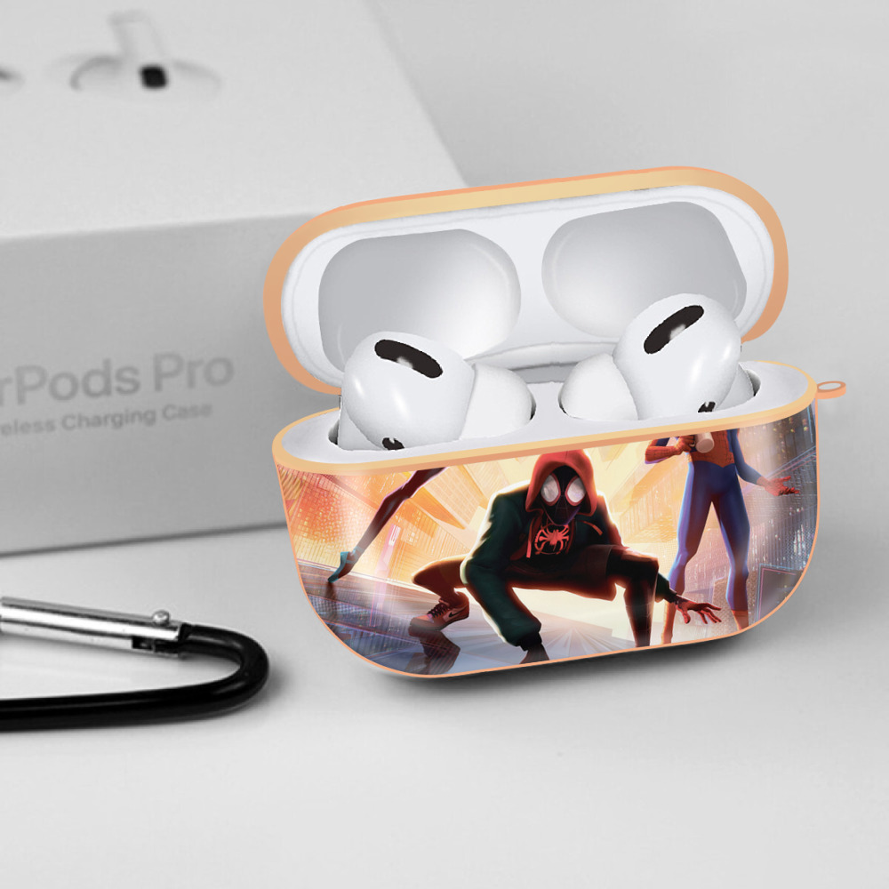 Spider Man スパイダーマン 【AirPods Pro用】ハードシェル保護ケース｜耐衝撃・防指紋・カラビナ付き商品仕様