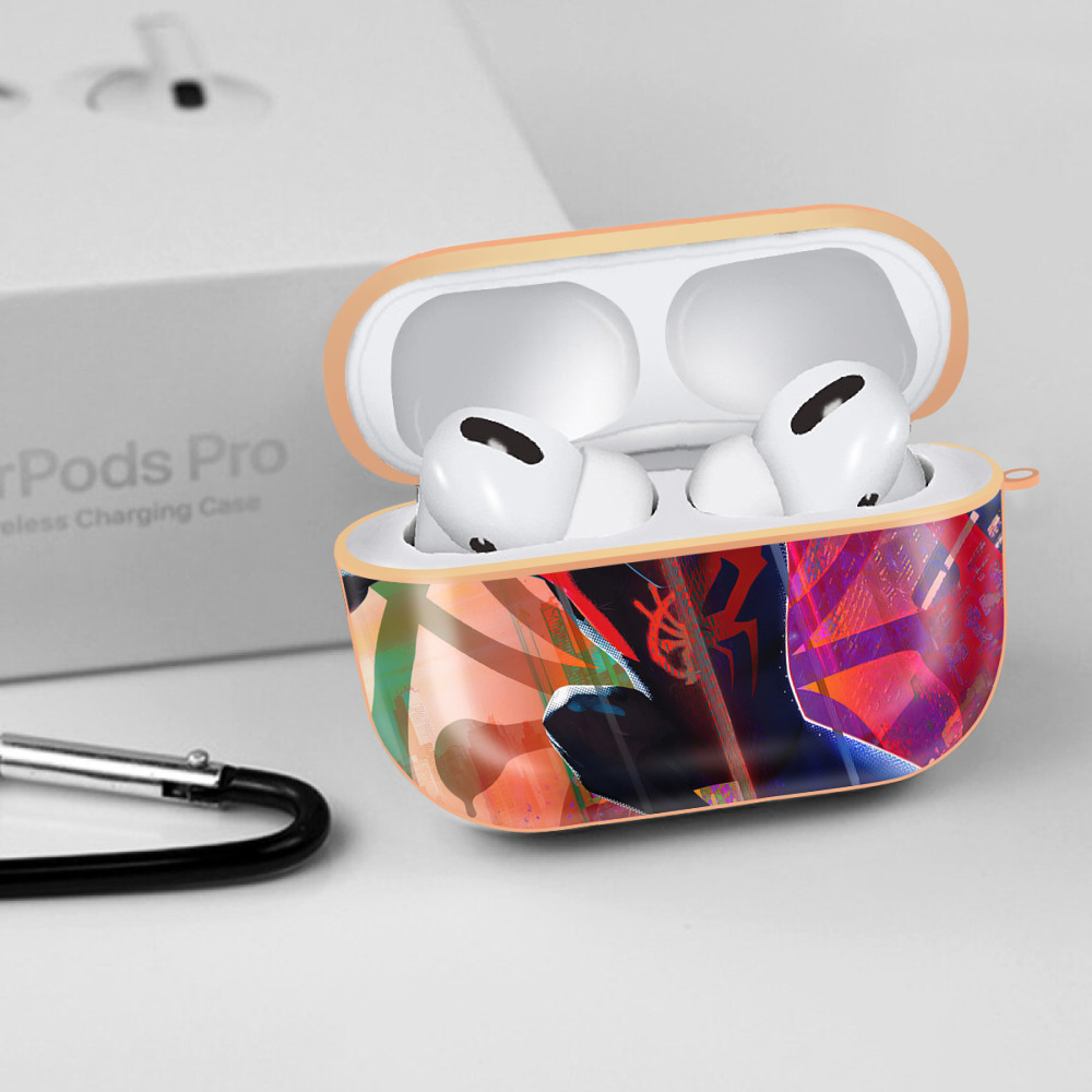 Spider Man スパイダーマン 【AirPods Pro用】ハードシェル保護ケース｜耐衝撃・防指紋・カラビナ付き商品仕様