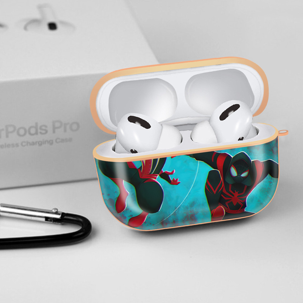 Spider Man スパイダーマン 【AirPods Pro用】ハードシェル保護ケース｜耐衝撃・防指紋・カラビナ付き商品仕様
