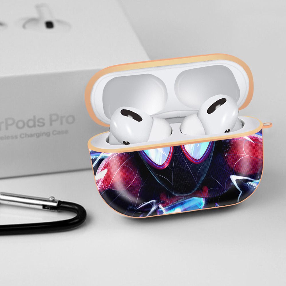 Spider Man スパイダーマン 【AirPods Pro用】ハードシェル保護ケース｜耐衝撃・防指紋・カラビナ付き商品仕様