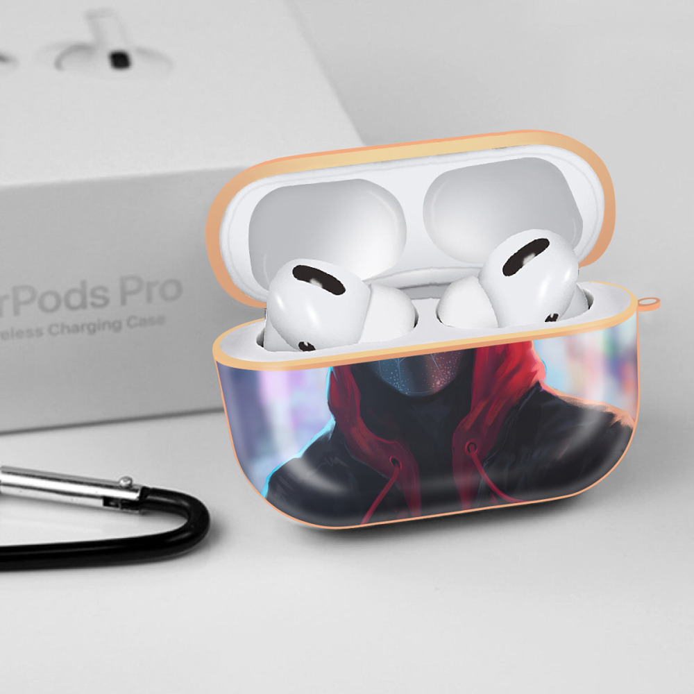Spider Man スパイダーマン 【AirPods Pro用】ハードシェル保護ケース｜耐衝撃・防指紋・カラビナ付き商品仕様