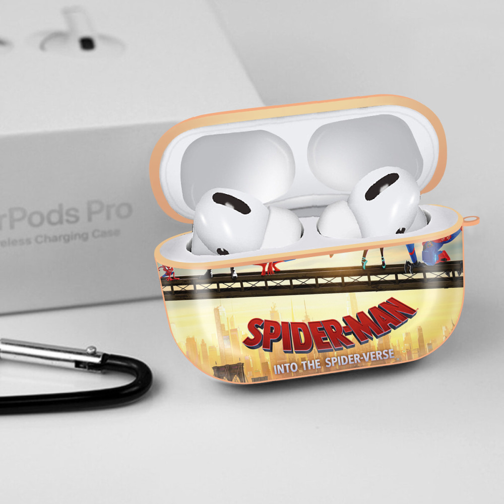 Spider Man スパイダーマン 【AirPods Pro用】ハードシェル保護ケース｜耐衝撃・防指紋・カラビナ付き商品仕様