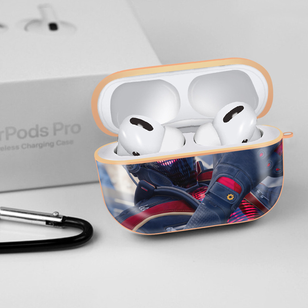 Spider Man スパイダーマン 【AirPods Pro用】ハードシェル保護ケース｜耐衝撃・防指紋・カラビナ付き商品仕様