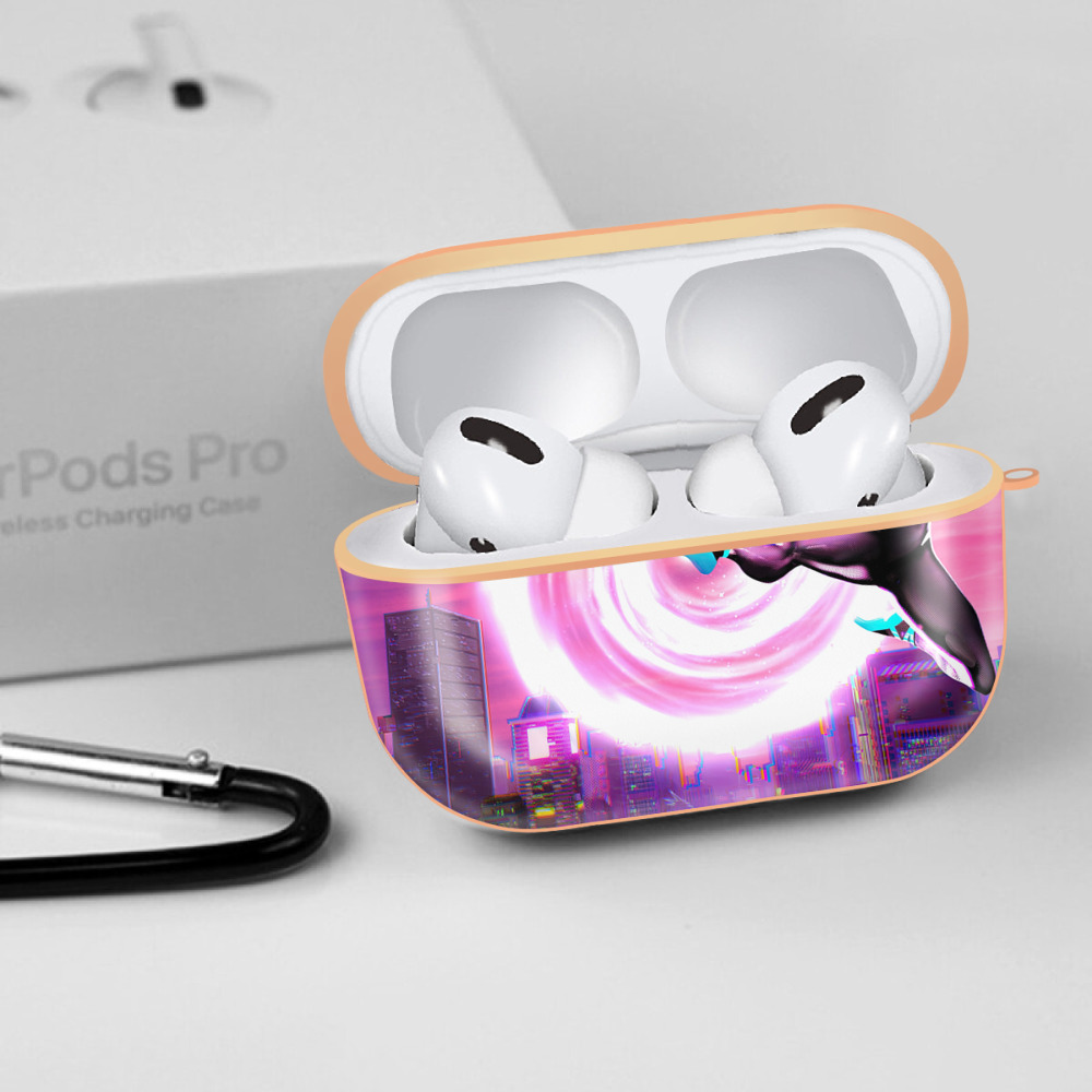 Spider Man スパイダーマン 【AirPods Pro用】ハードシェル保護ケース｜耐衝撃・防指紋・カラビナ付き商品仕様