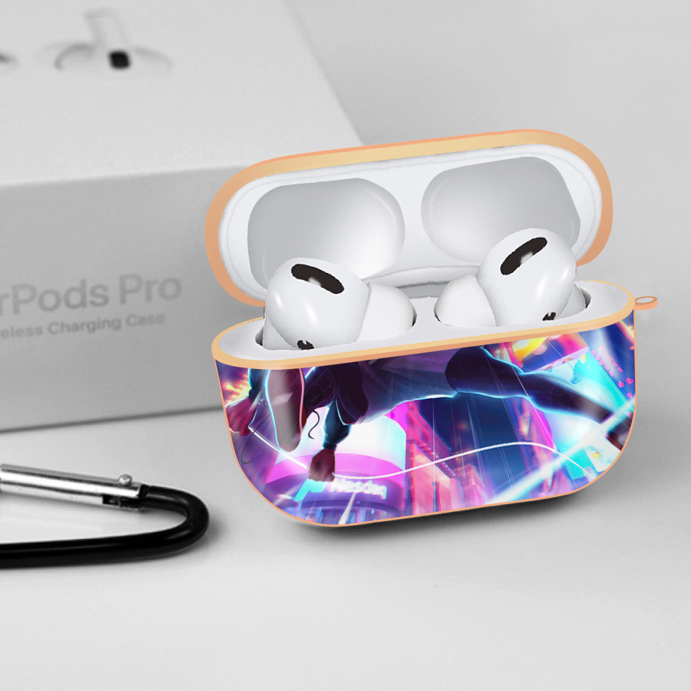 Spider Man スパイダーマン 【AirPods Pro用】ハードシェル保護ケース｜耐衝撃・防指紋・カラビナ付き商品仕様