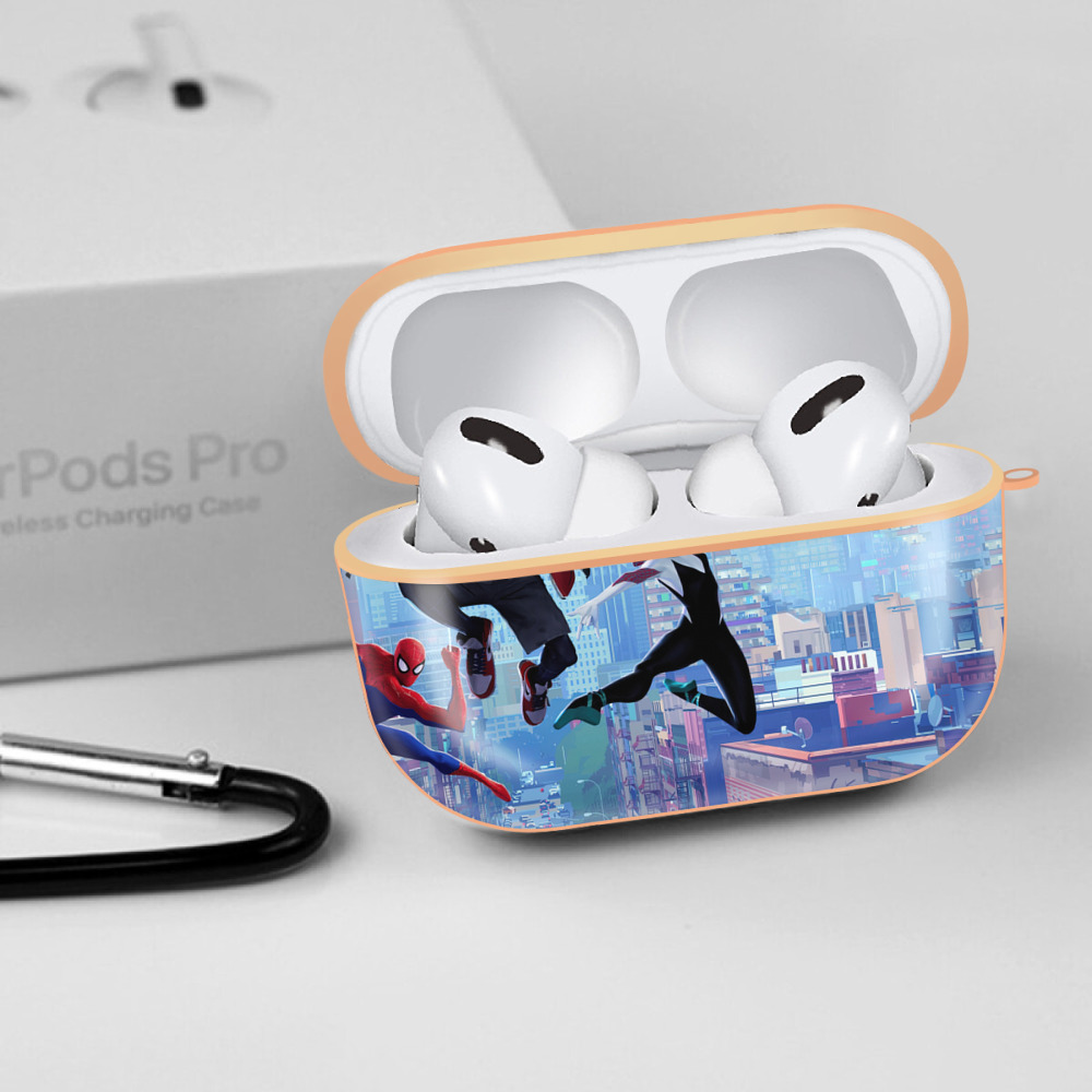 Spider Man スパイダーマン 【AirPods Pro用】ハードシェル保護ケース｜耐衝撃・防指紋・カラビナ付き商品仕様