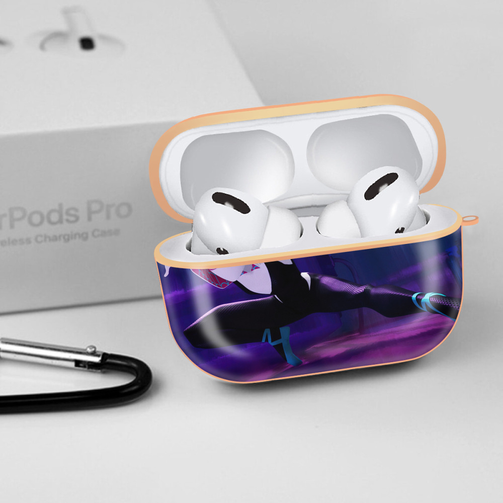 Spider Man スパイダーマン 【AirPods Pro用】ハードシェル保護ケース｜耐衝撃・防指紋・カラビナ付き商品仕様