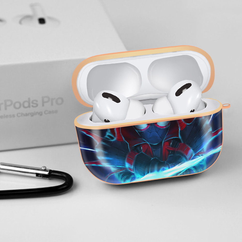 Spider Man スパイダーマン 【AirPods Pro用】ハードシェル保護ケース｜耐衝撃・防指紋・カラビナ付き商品仕様