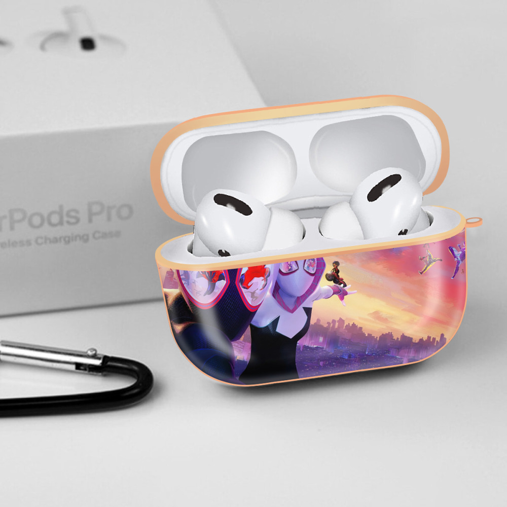 Spider Man スパイダーマン 【AirPods Pro用】ハードシェル保護ケース｜耐衝撃・防指紋・カラビナ付き商品仕様
