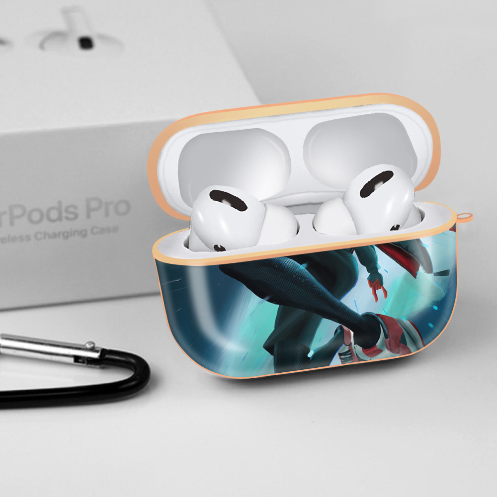 Spider Man スパイダーマン 【AirPods Pro用】ハードシェル保護ケース｜耐衝撃・防指紋・カラビナ付き商品仕様