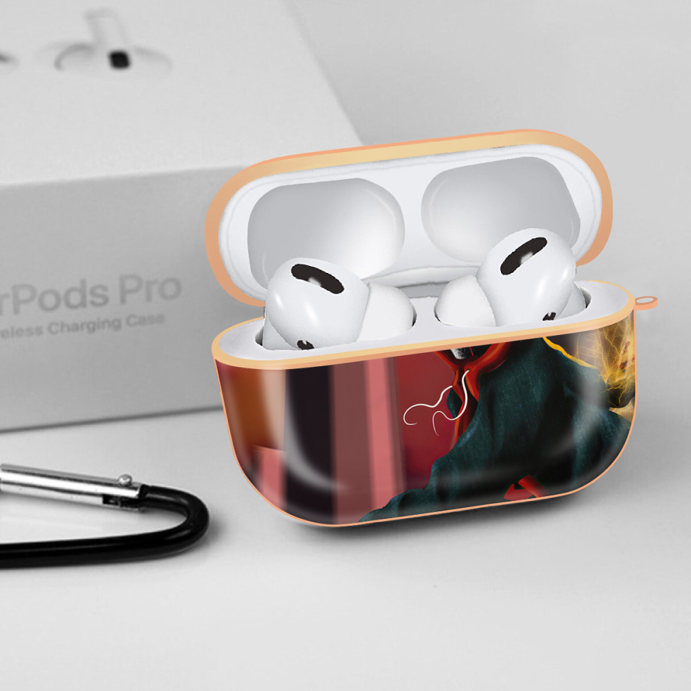Spider Man スパイダーマン 【AirPods Pro用】ハードシェル保護ケース｜耐衝撃・防指紋・カラビナ付き商品仕様