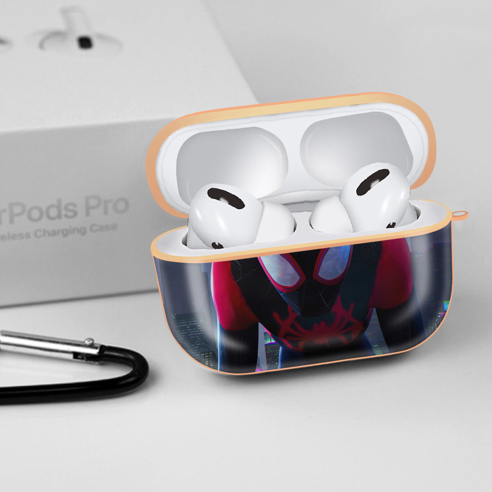 Spider Man スパイダーマン 【AirPods Pro用】ハードシェル保護ケース｜耐衝撃・防指紋・カラビナ付き商品仕様