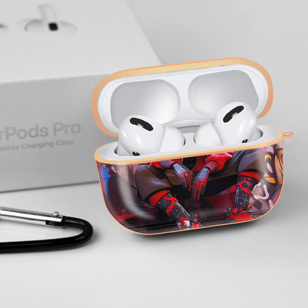 Spider Man スパイダーマン 【AirPods Pro用】ハードシェル保護ケース｜耐衝撃・防指紋・カラビナ付き商品仕様