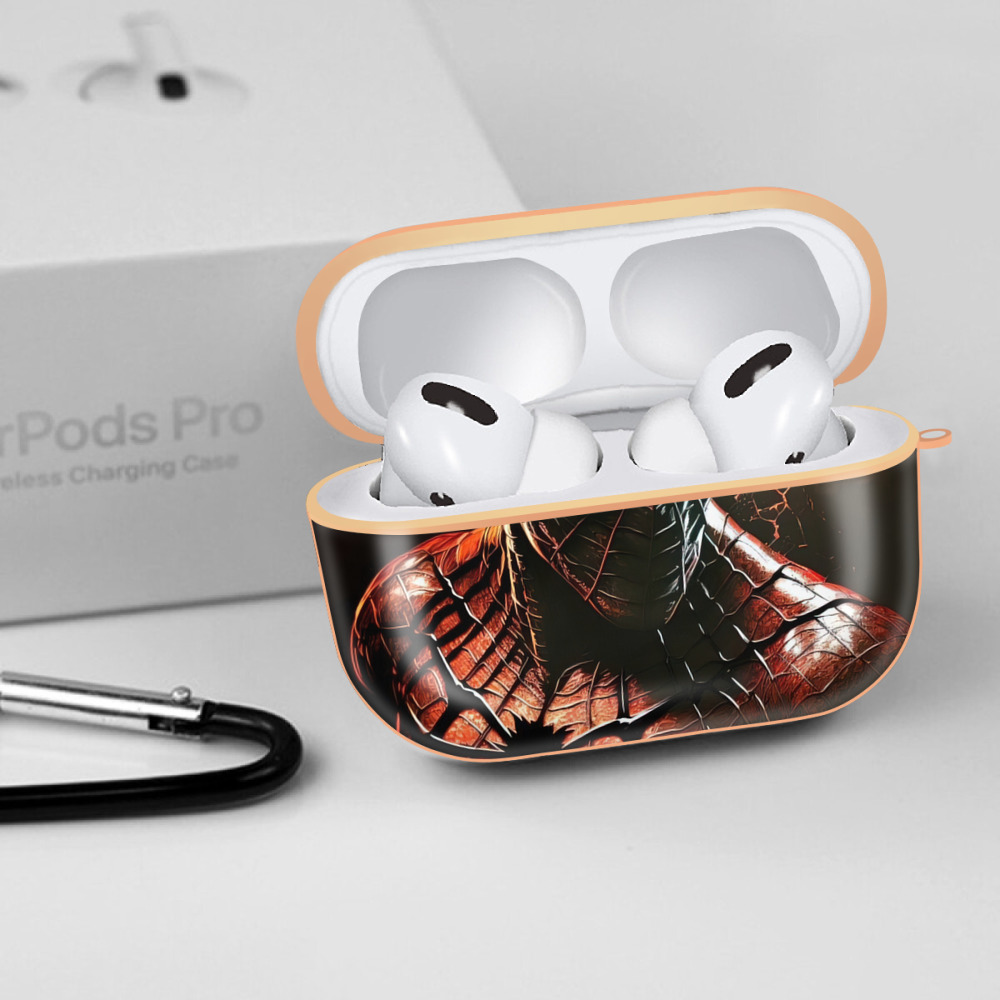 Spider Man スパイダーマン 【AirPods Pro用】ハードシェル保護ケース｜耐衝撃・防指紋・カラビナ付き商品仕様