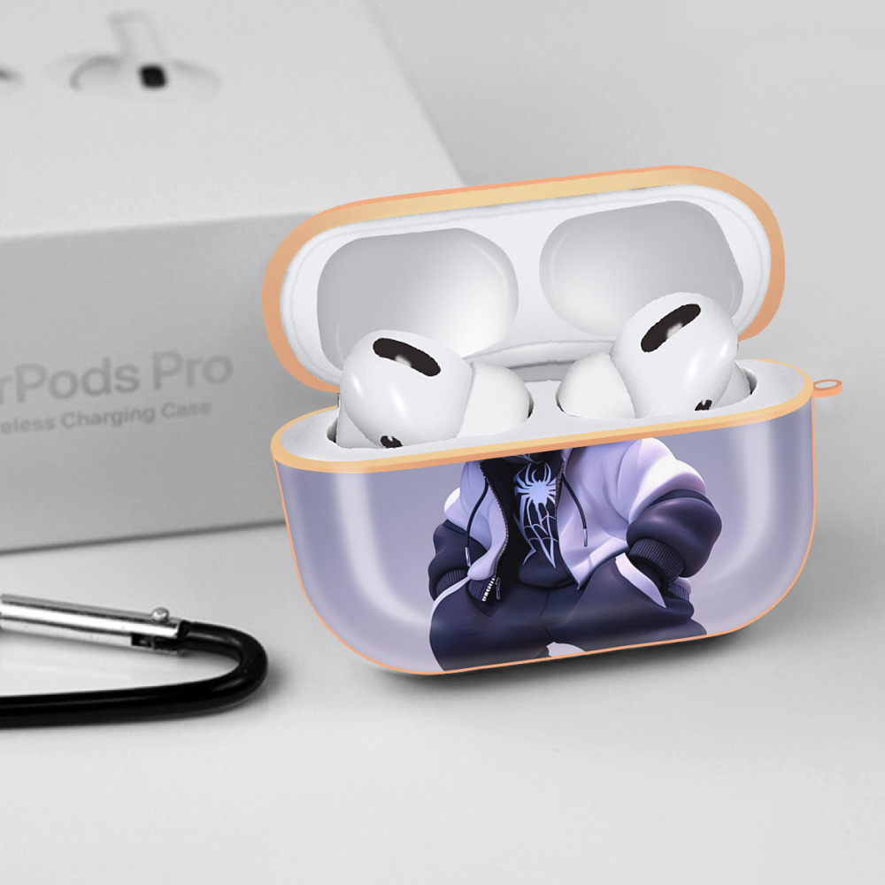Spider Man スパイダーマン 【AirPods Pro用】ハードシェル保護ケース｜耐衝撃・防指紋・カラビナ付き商品仕様