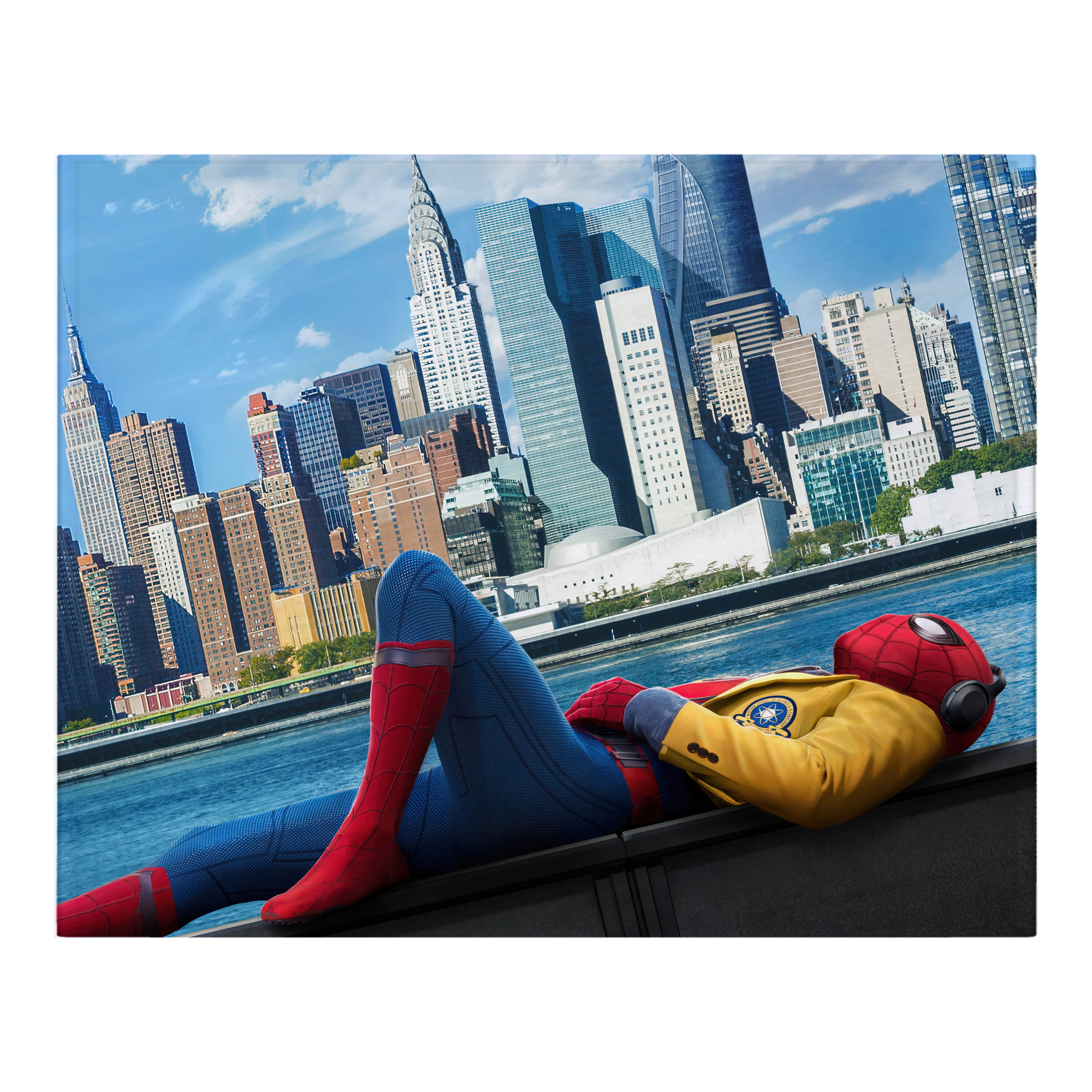 （画像用） Spider Man スパイダーマン フランネルブランケット・多サイズ対応（横型）