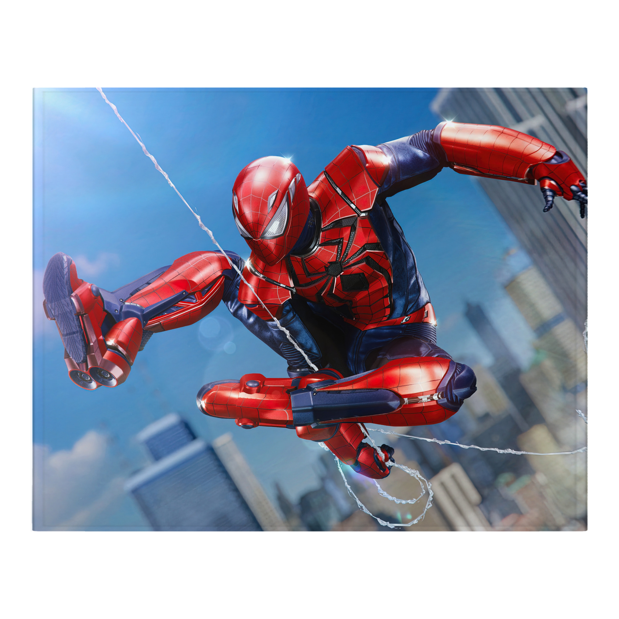 （画像用） Spider Man スパイダーマン フランネルブランケット・多サイズ対応（横型）
