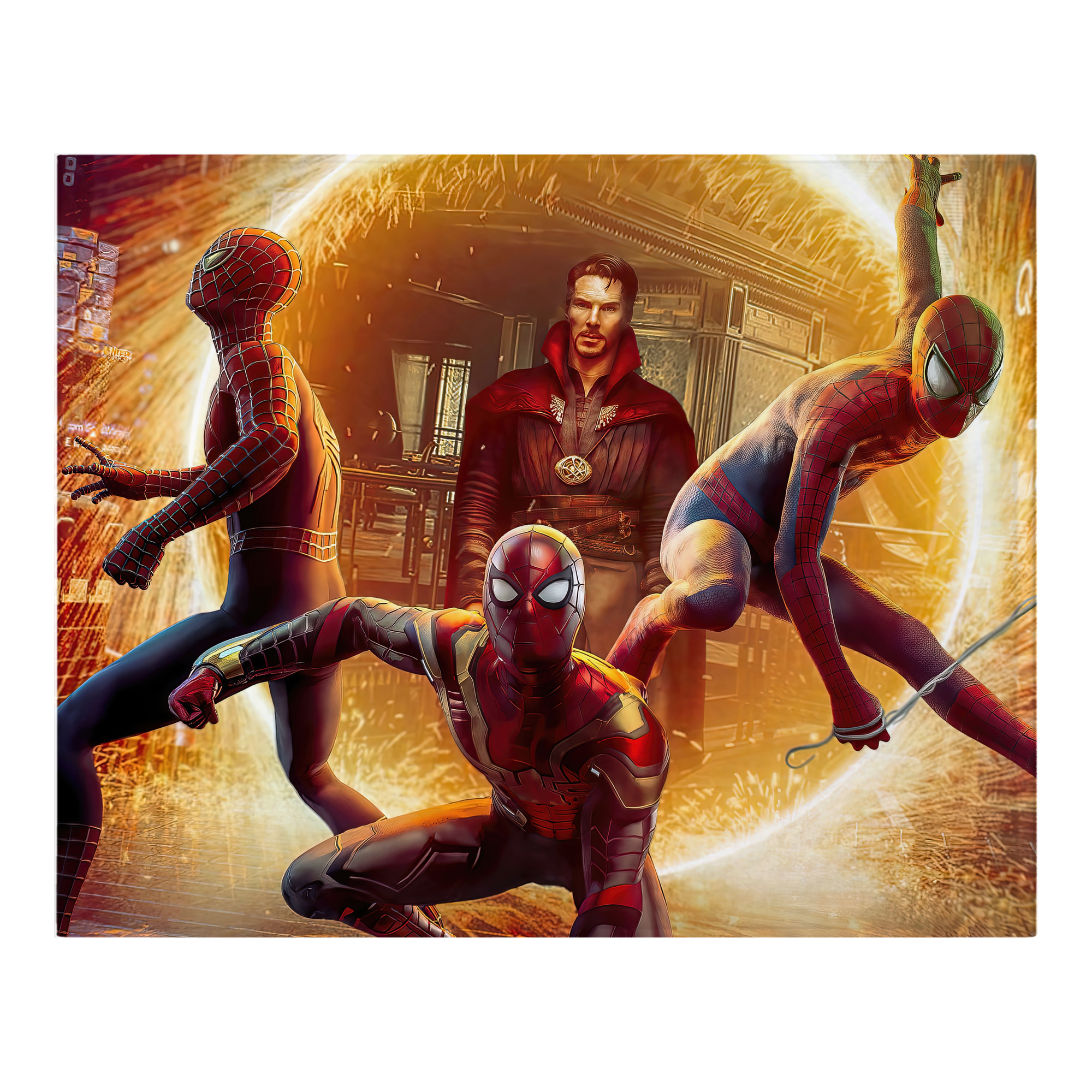 （画像用） Spider Man スパイダーマン フランネルブランケット・多サイズ対応（横型）
