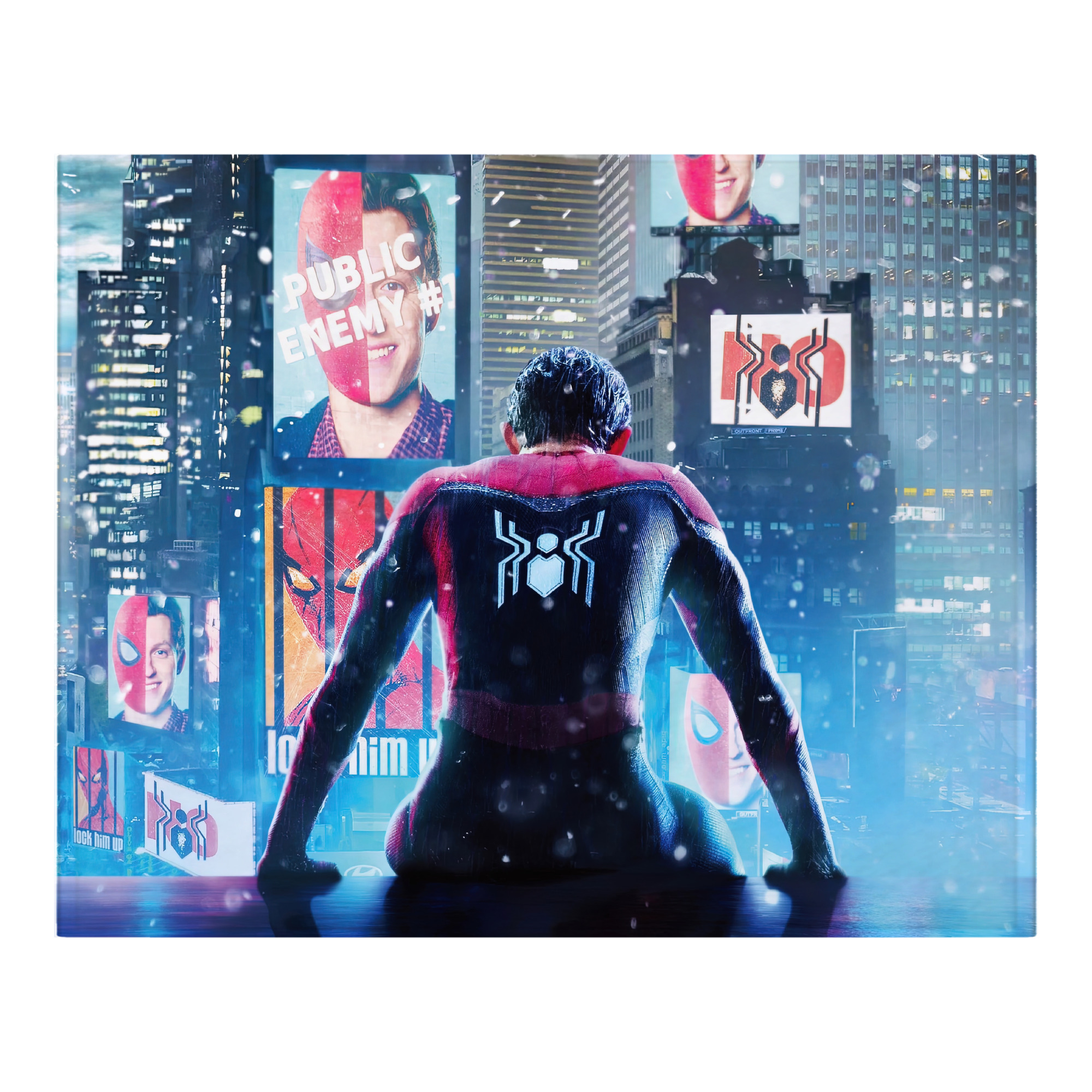 （画像用） Spider Man スパイダーマン フランネルブランケット・多サイズ対応（横型）