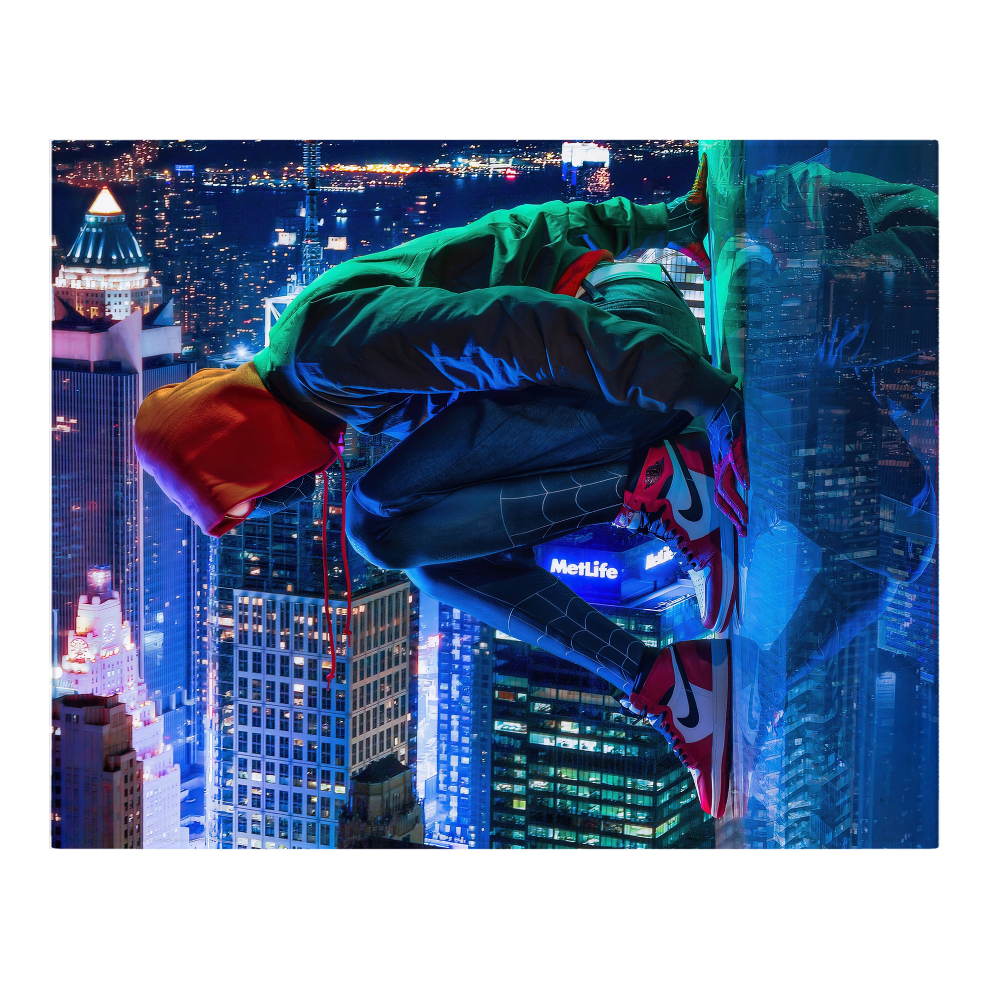 （画像用） Spider Man スパイダーマン フランネルブランケット・多サイズ対応（横型）