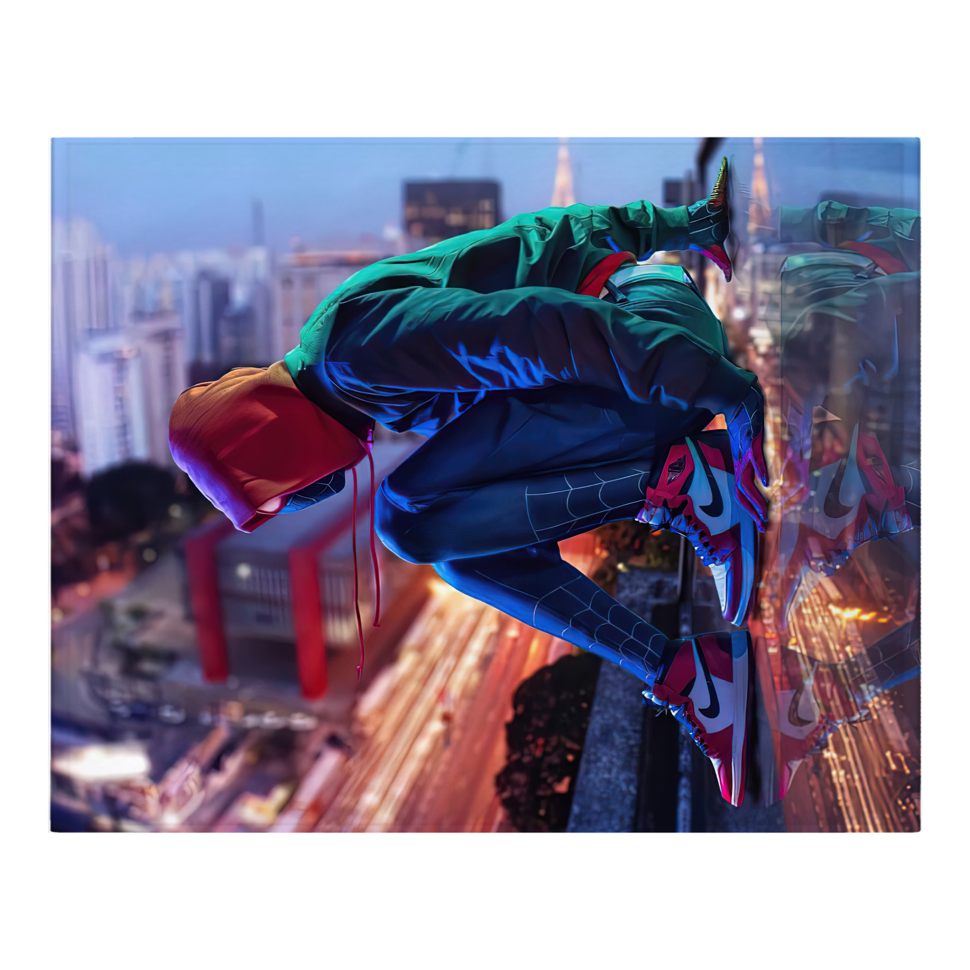 （画像用） Spider Man スパイダーマン フランネルブランケット・多サイズ対応（横型）