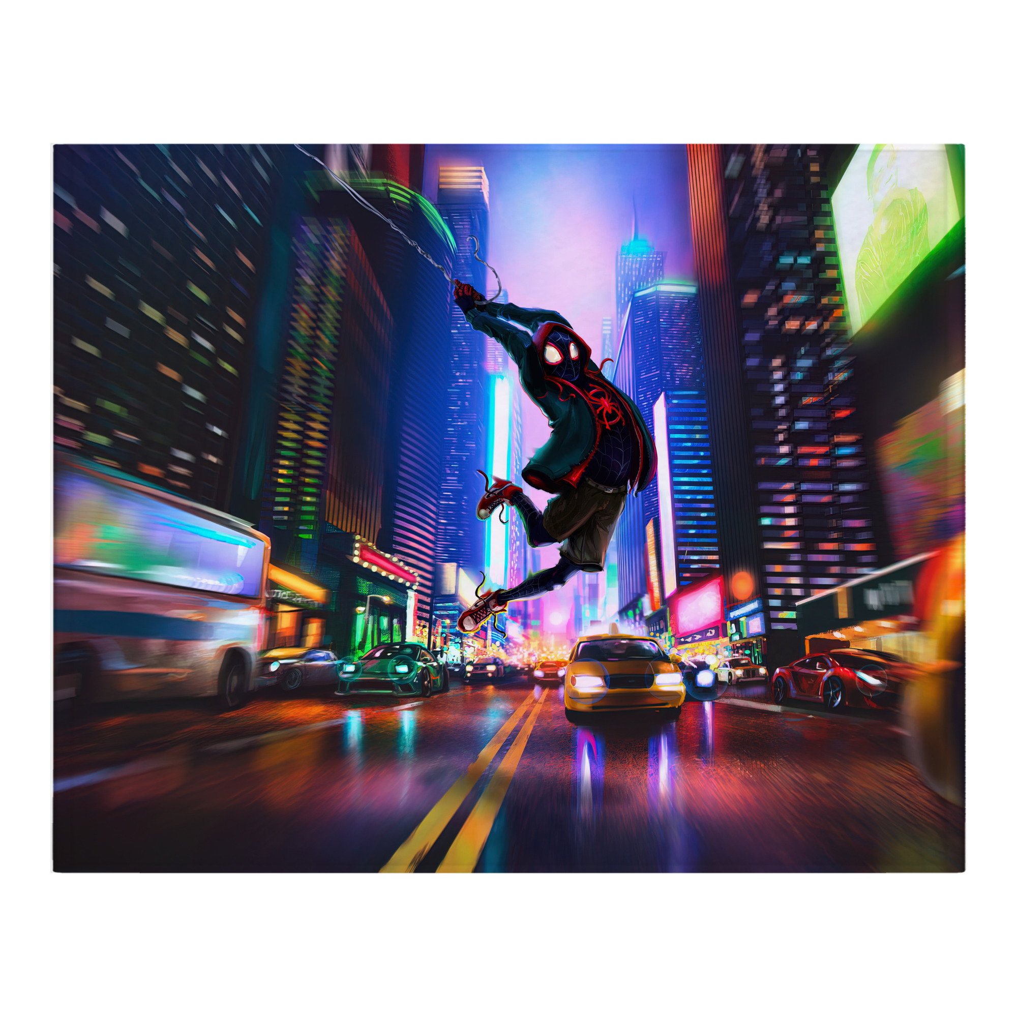 （画像用） Spider Man スパイダーマン フランネルブランケット・多サイズ対応（横型）